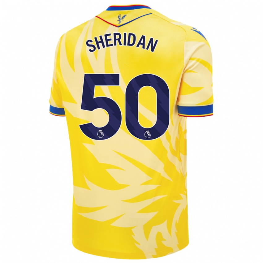 Kinder Joe Sheridan #50 Gelb Auswärtstrikot Trikot 2024/25 T-Shirt Österreich