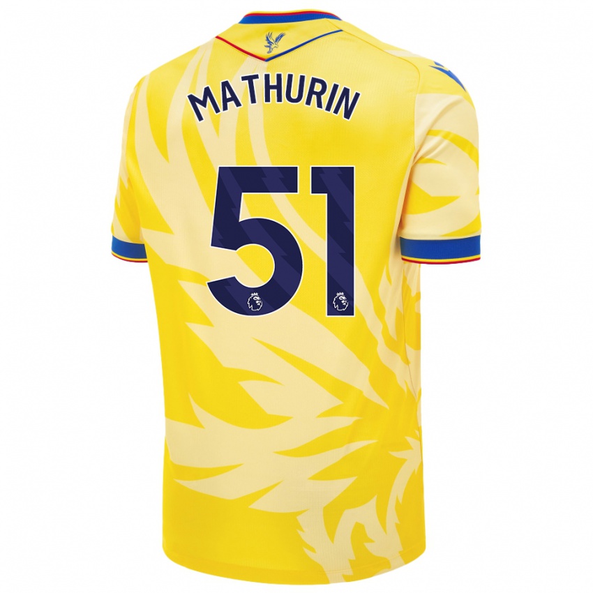 Kinder Roshaun Mathurin #51 Gelb Auswärtstrikot Trikot 2024/25 T-Shirt Österreich