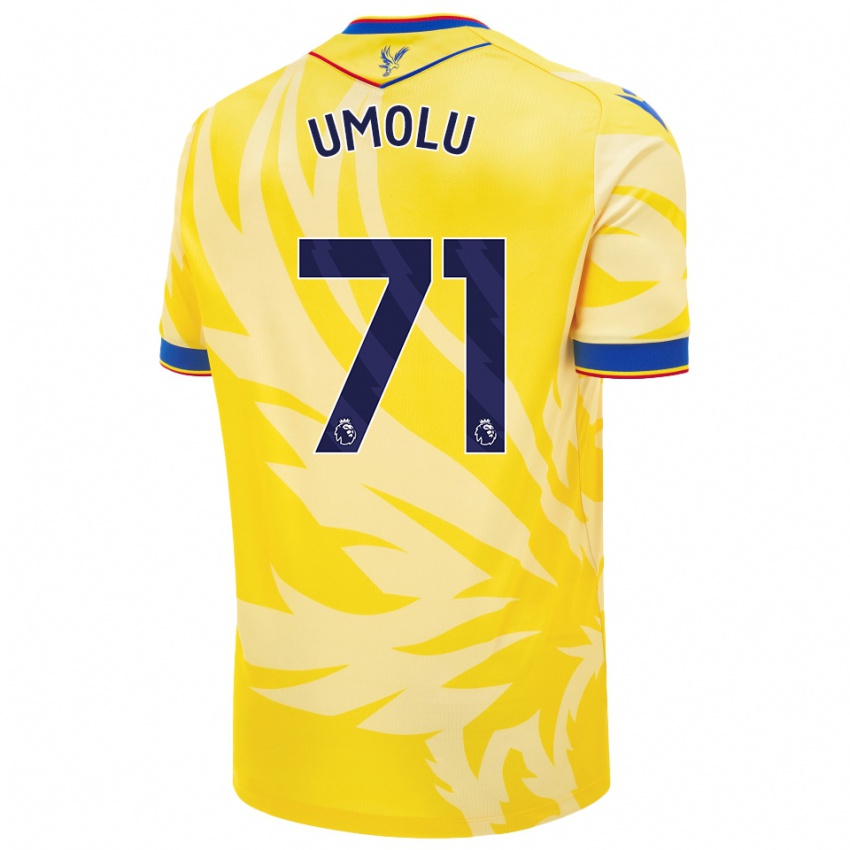 Kinder Jemiah Umolu #71 Gelb Auswärtstrikot Trikot 2024/25 T-Shirt Österreich