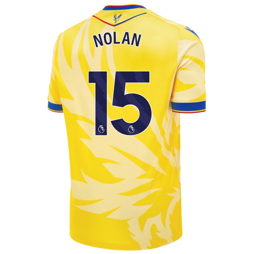 Kinder Hayley Nolan #15 Gelb Auswärtstrikot Trikot 2024/25 T-Shirt Österreich