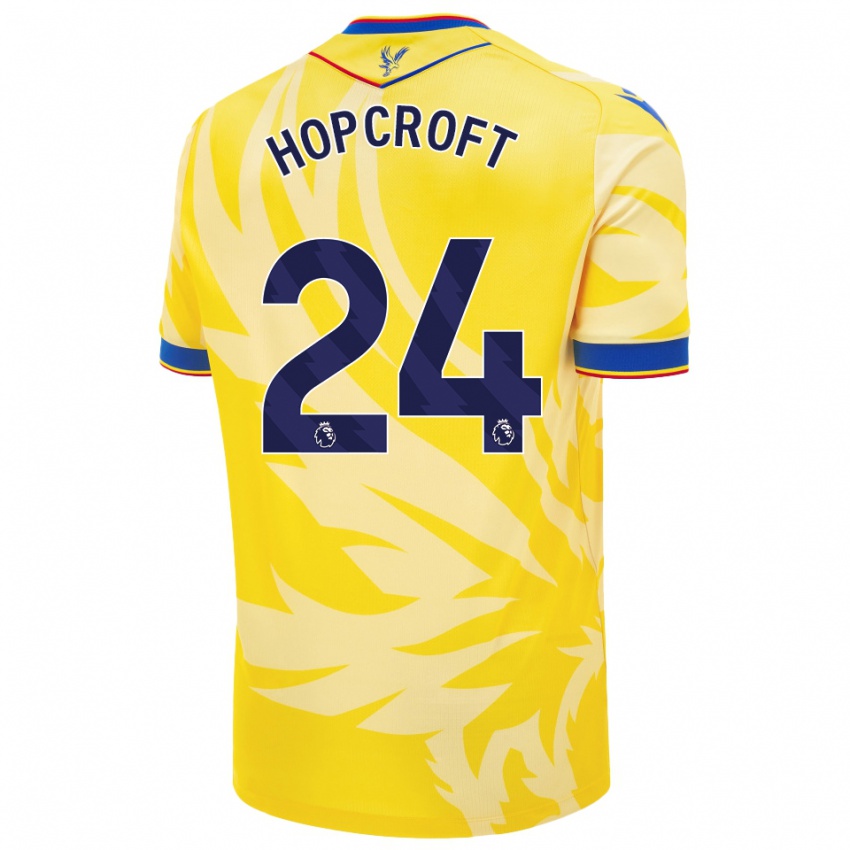 Kinder Shanade Hopcroft #24 Gelb Auswärtstrikot Trikot 2024/25 T-Shirt Österreich