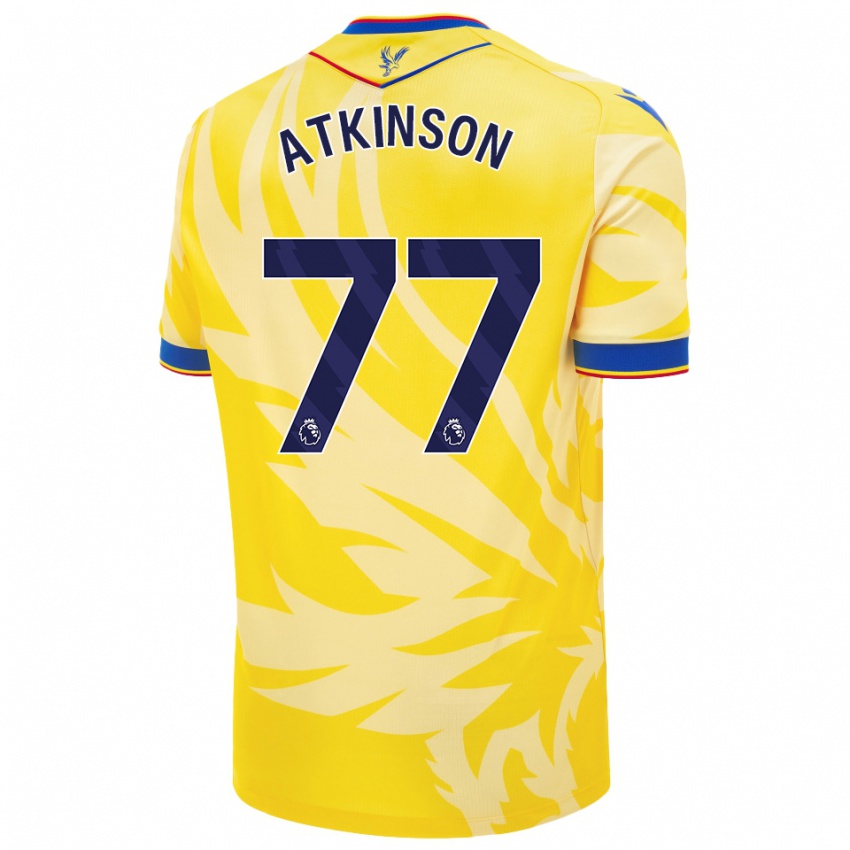 Kinder Isibeal Atkinson #77 Gelb Auswärtstrikot Trikot 2024/25 T-Shirt Österreich