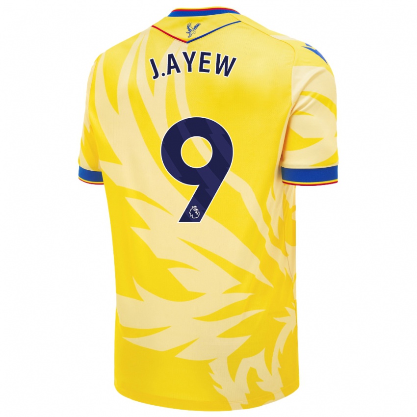 Kinder Jordan Ayew #9 Gelb Auswärtstrikot Trikot 2024/25 T-Shirt Österreich