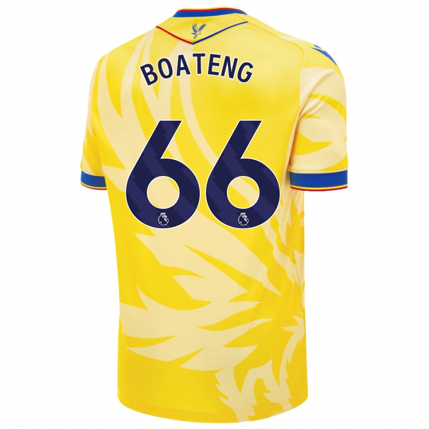 Kinder David Boateng #66 Gelb Auswärtstrikot Trikot 2024/25 T-Shirt Österreich