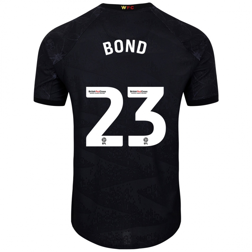 Kinder Jonathan Bond #23 Schwarz Weiß Auswärtstrikot Trikot 2024/25 T-Shirt Österreich