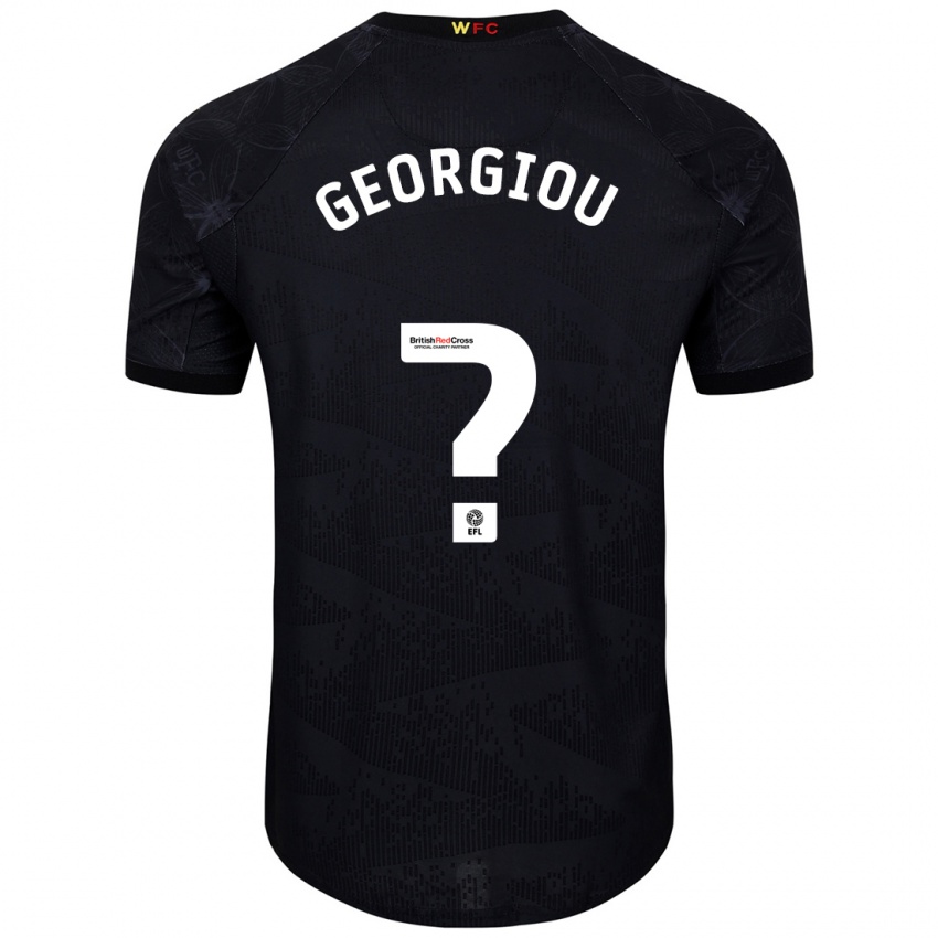 Kinder Thomas Georgiou #0 Schwarz Weiß Auswärtstrikot Trikot 2024/25 T-Shirt Österreich