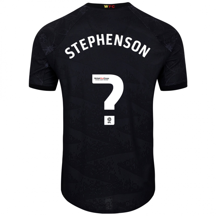 Kinder Ollie Stephenson #0 Schwarz Weiß Auswärtstrikot Trikot 2024/25 T-Shirt Österreich