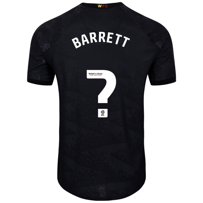 Kinder Hayden Barrett #0 Schwarz Weiß Auswärtstrikot Trikot 2024/25 T-Shirt Österreich