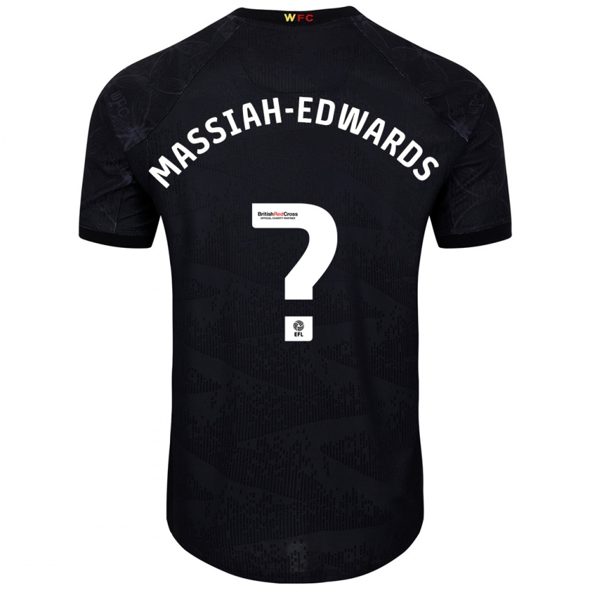 Kinder Zavier Massiah-Edwards #0 Schwarz Weiß Auswärtstrikot Trikot 2024/25 T-Shirt Österreich