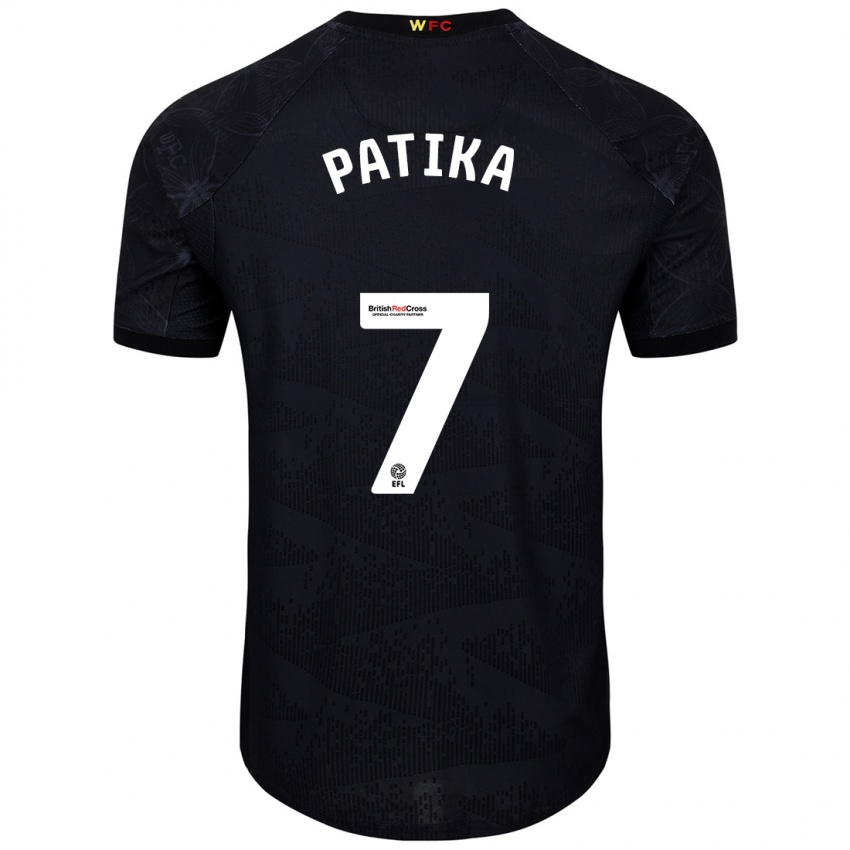 Kinder Glebs Patika #7 Schwarz Weiß Auswärtstrikot Trikot 2024/25 T-Shirt Österreich