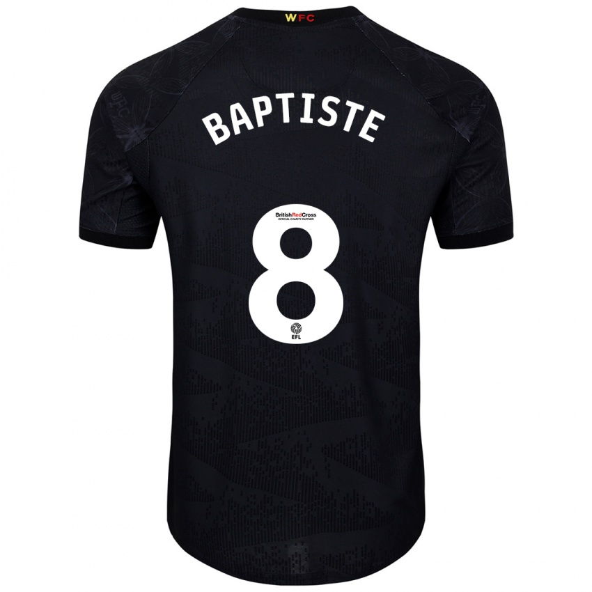 Kinder Bianca Baptiste #8 Schwarz Weiß Auswärtstrikot Trikot 2024/25 T-Shirt Österreich