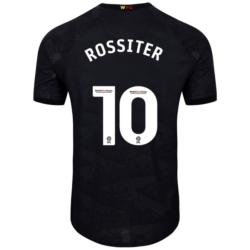 Kinder Annie Rossiter #10 Schwarz Weiß Auswärtstrikot Trikot 2024/25 T-Shirt Österreich