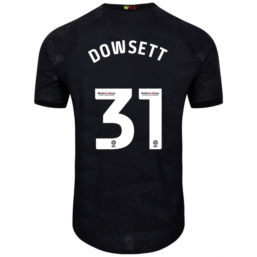 Kinder Rebekah Dowsett #31 Schwarz Weiß Auswärtstrikot Trikot 2024/25 T-Shirt Österreich