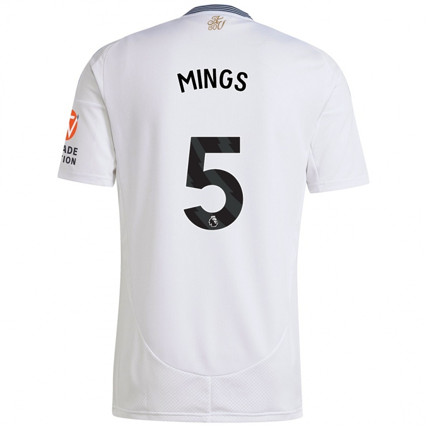 Kinder Tyrone Mings #5 Weiß Auswärtstrikot Trikot 2024/25 T-Shirt Österreich