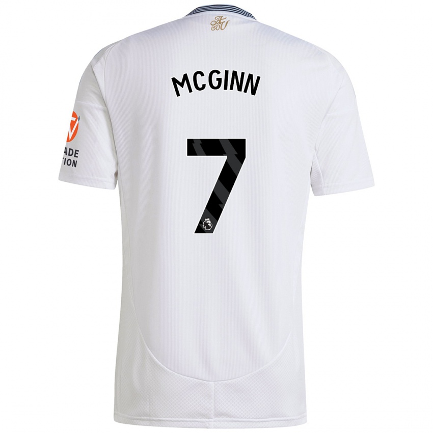 Kinder John Mcginn #7 Weiß Auswärtstrikot Trikot 2024/25 T-Shirt Österreich