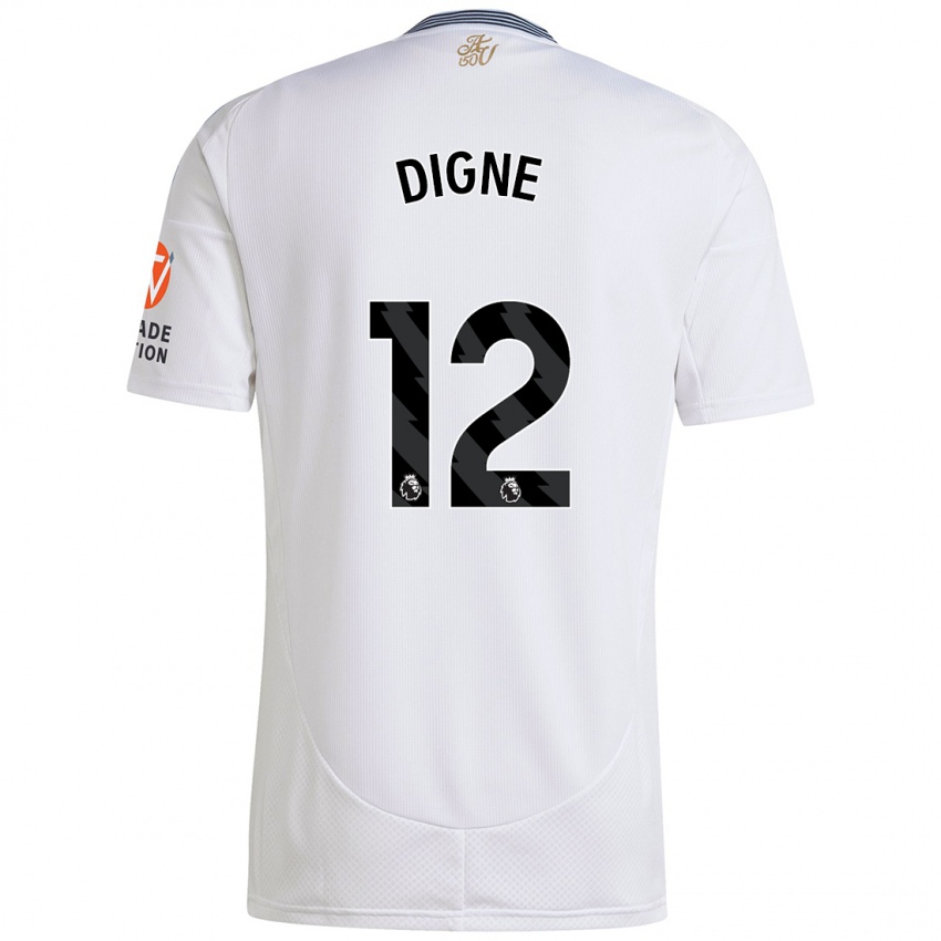 Kinder Lucas Digne #12 Weiß Auswärtstrikot Trikot 2024/25 T-Shirt Österreich