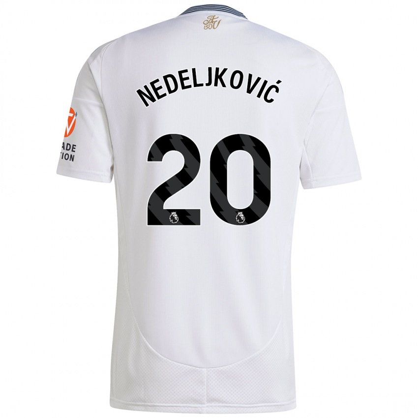 Kinder Kosta Nedeljkovic #20 Weiß Auswärtstrikot Trikot 2024/25 T-Shirt Österreich