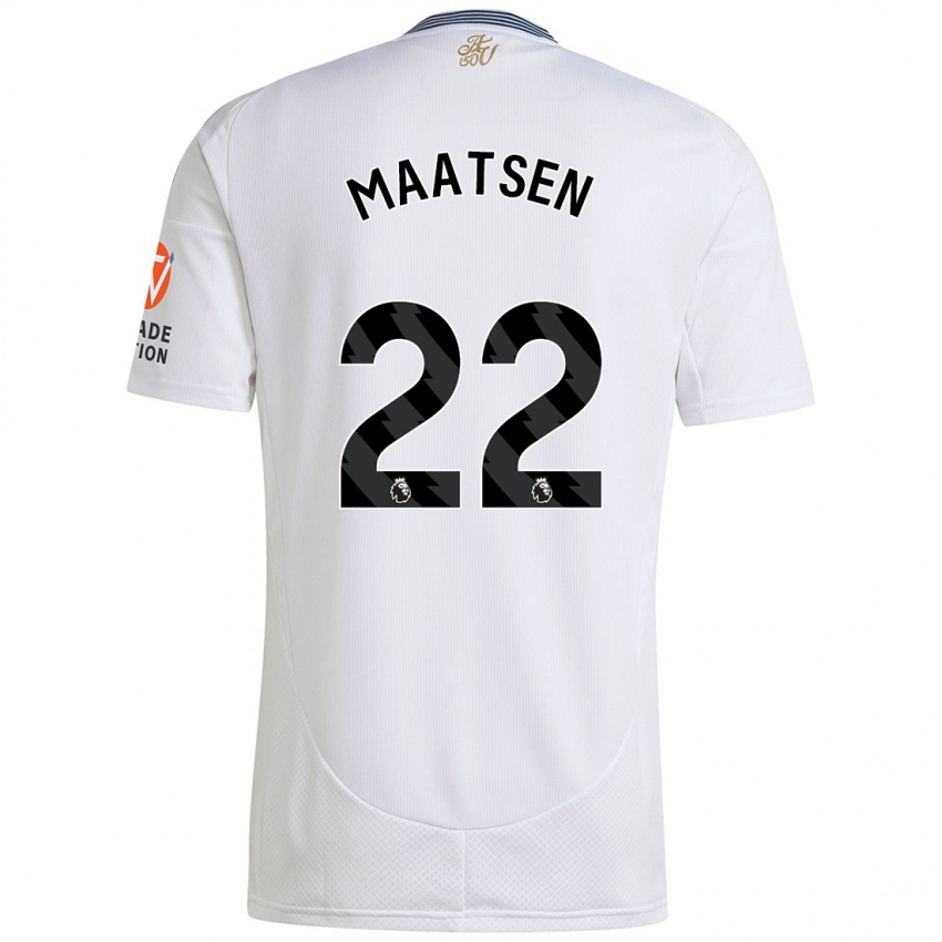 Kinder Ian Maatsen #22 Weiß Auswärtstrikot Trikot 2024/25 T-Shirt Österreich