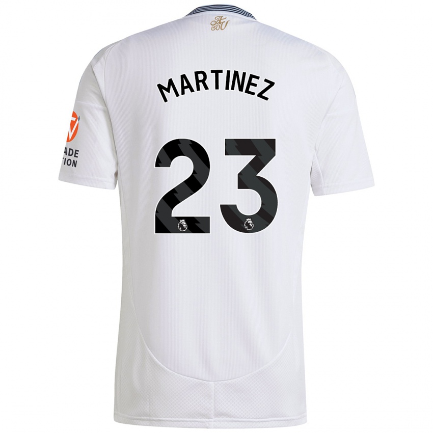 Kinder Emiliano Martínez #23 Weiß Auswärtstrikot Trikot 2024/25 T-Shirt Österreich