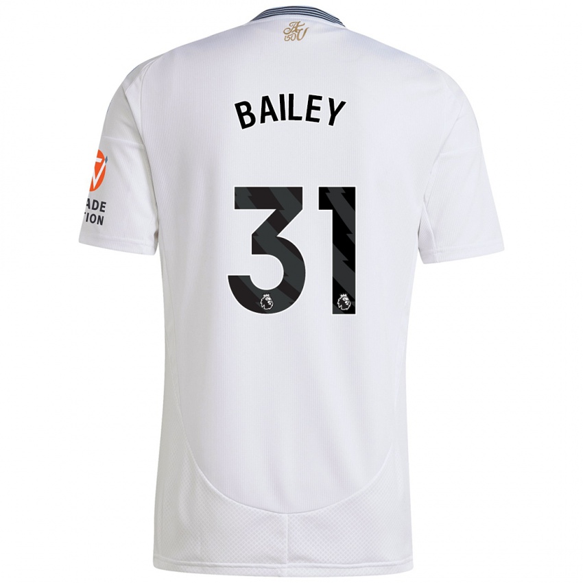 Kinder Leon Bailey #31 Weiß Auswärtstrikot Trikot 2024/25 T-Shirt Österreich