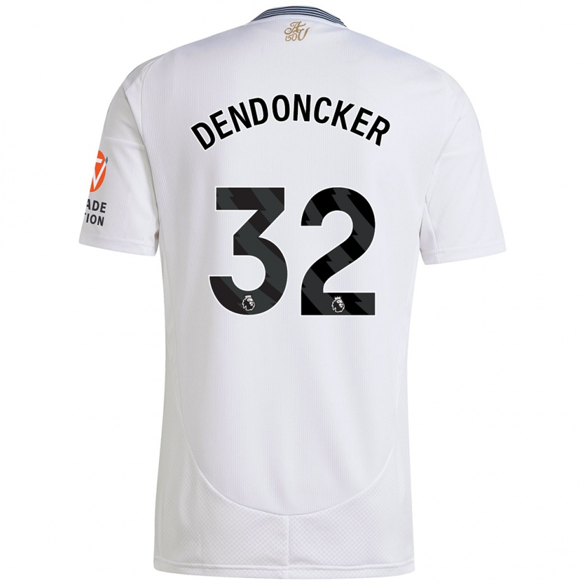 Kinder Leander Dendoncker #32 Weiß Auswärtstrikot Trikot 2024/25 T-Shirt Österreich