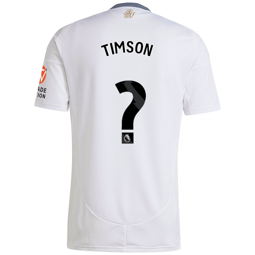 Kinder Nile Timson #0 Weiß Auswärtstrikot Trikot 2024/25 T-Shirt Österreich