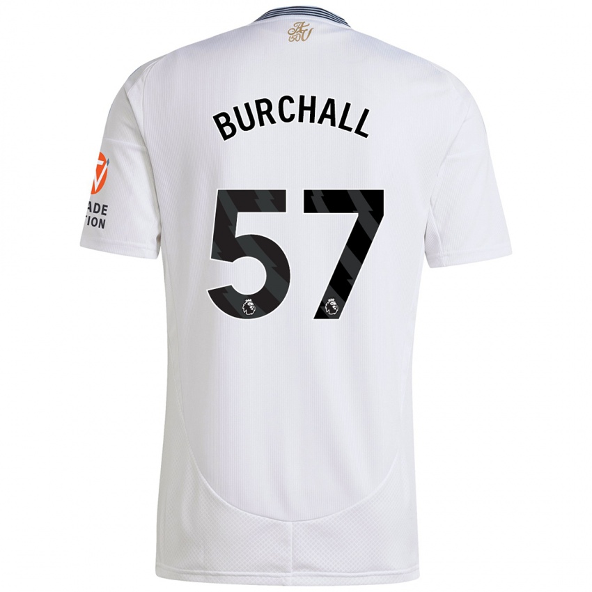 Kinder Ajani Burchall #57 Weiß Auswärtstrikot Trikot 2024/25 T-Shirt Österreich