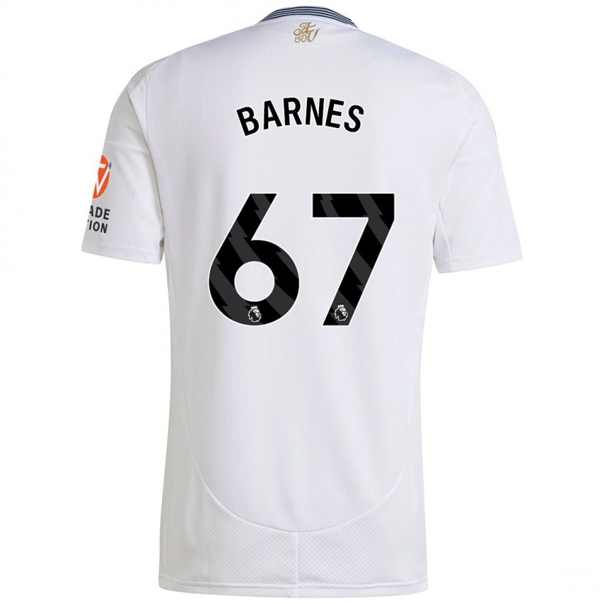 Kinder Mikell Barnes #67 Weiß Auswärtstrikot Trikot 2024/25 T-Shirt Österreich