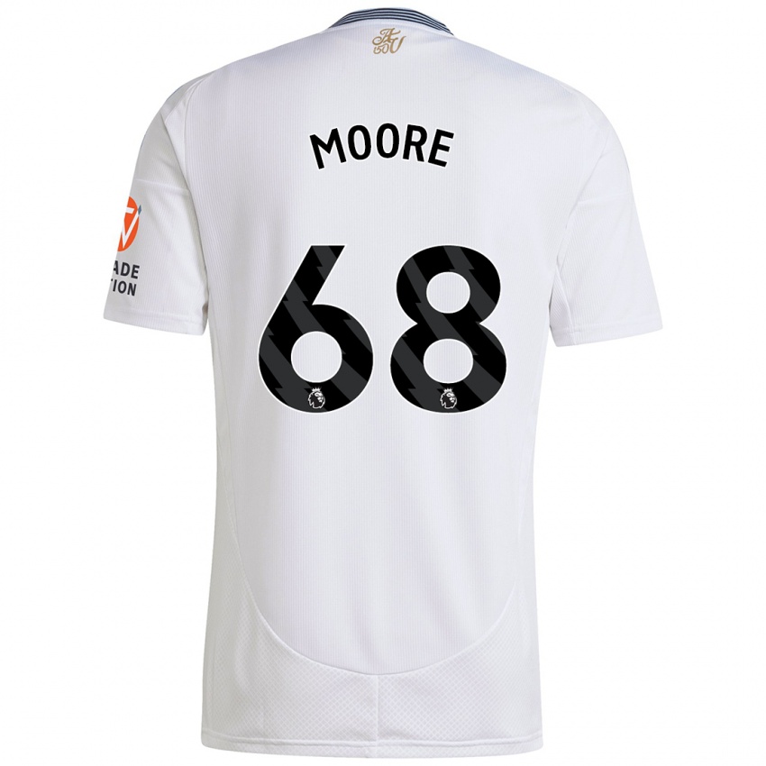 Kinder Kobei Moore #68 Weiß Auswärtstrikot Trikot 2024/25 T-Shirt Österreich