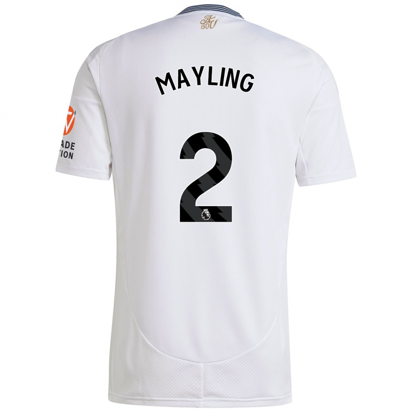 Kinder Sarah Mayling #2 Weiß Auswärtstrikot Trikot 2024/25 T-Shirt Österreich