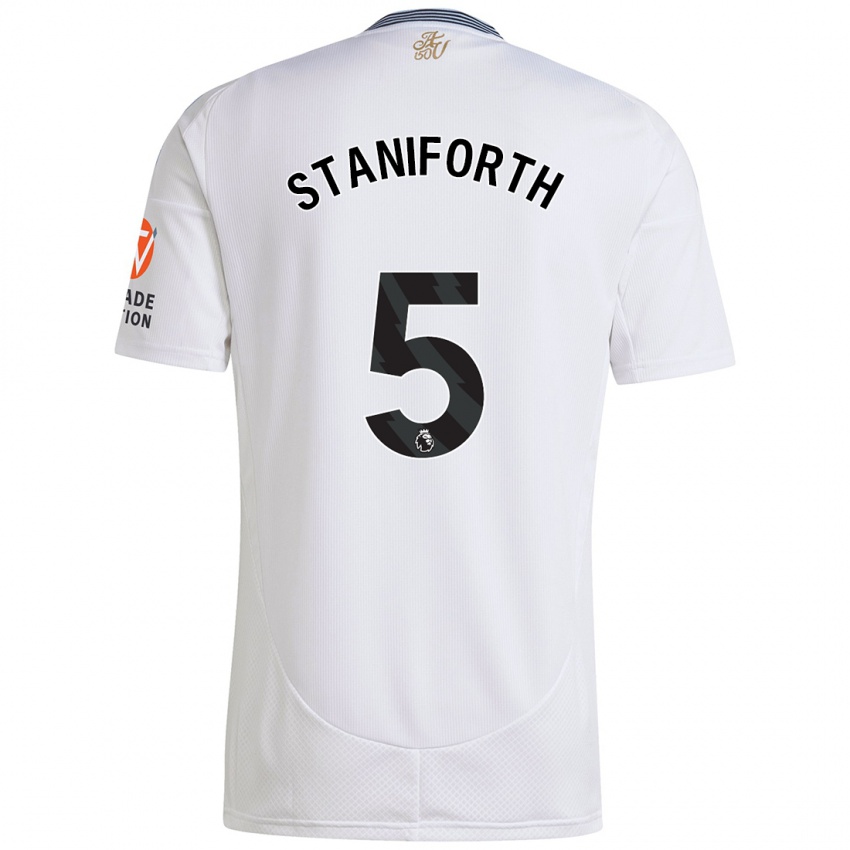 Kinder Lucy Staniforth #5 Weiß Auswärtstrikot Trikot 2024/25 T-Shirt Österreich