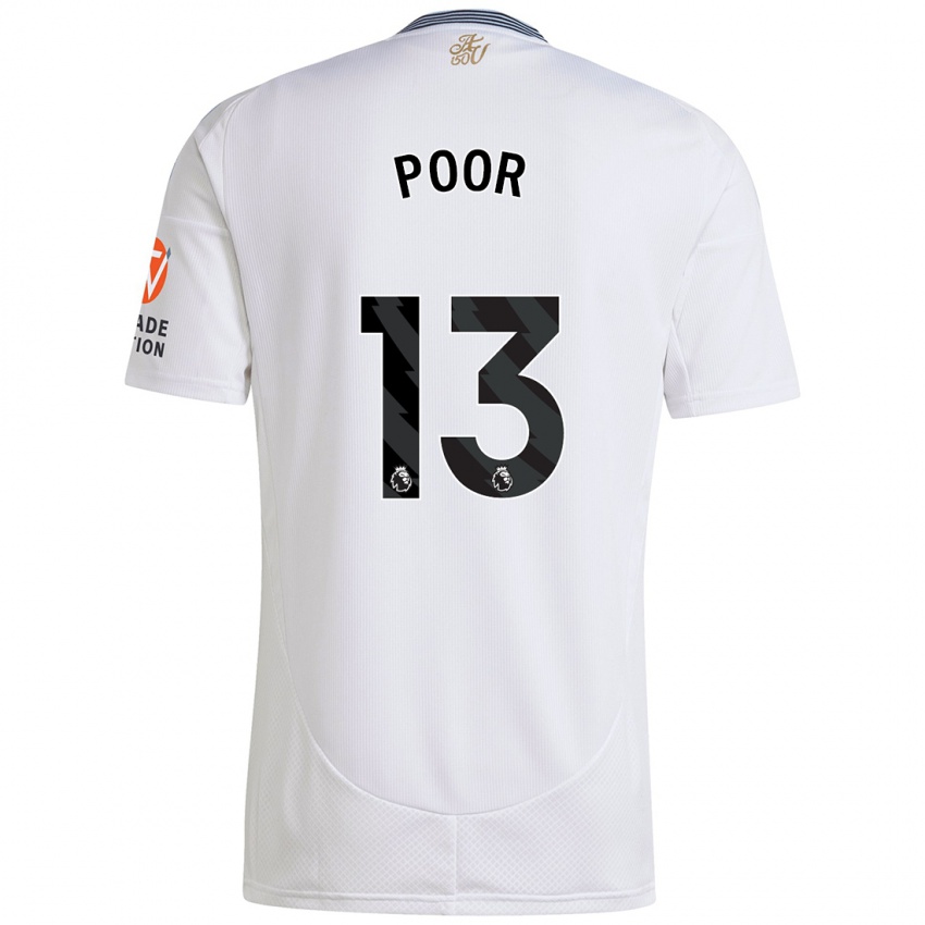 Kinder Sophia Poor #13 Weiß Auswärtstrikot Trikot 2024/25 T-Shirt Österreich