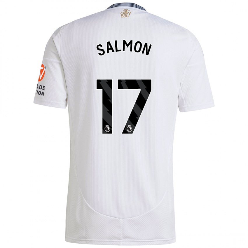 Kinder Ebony Salmon #17 Weiß Auswärtstrikot Trikot 2024/25 T-Shirt Österreich