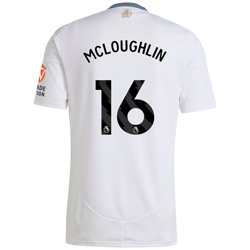 Kinder Olivia Mcloughlin #16 Weiß Auswärtstrikot Trikot 2024/25 T-Shirt Österreich