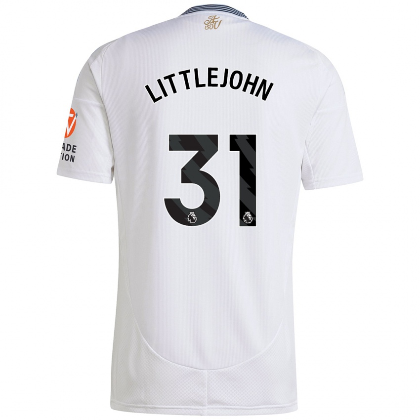 Kinder Ruesha Littlejohn #31 Weiß Auswärtstrikot Trikot 2024/25 T-Shirt Österreich