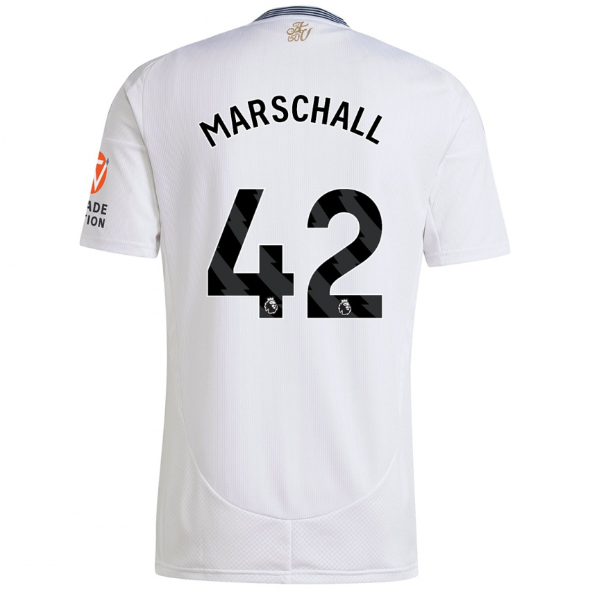 Kinder Filip Marschall #42 Weiß Auswärtstrikot Trikot 2024/25 T-Shirt Österreich