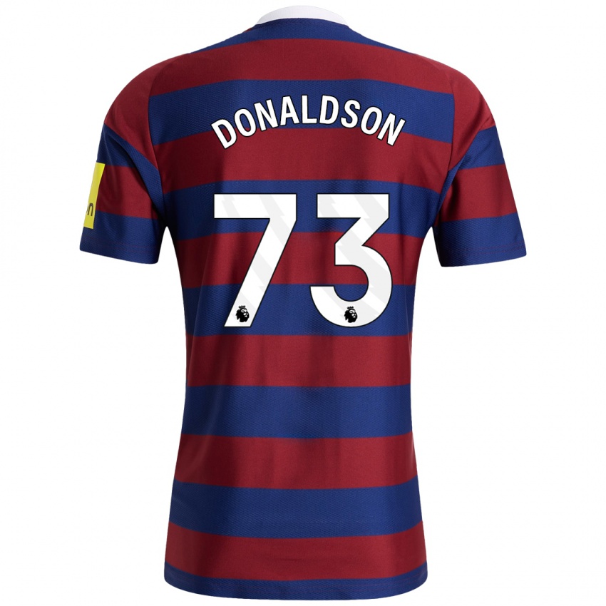 Kinder Josh Donaldson #73 Burgunderrot Marineblau Auswärtstrikot Trikot 2024/25 T-Shirt Österreich