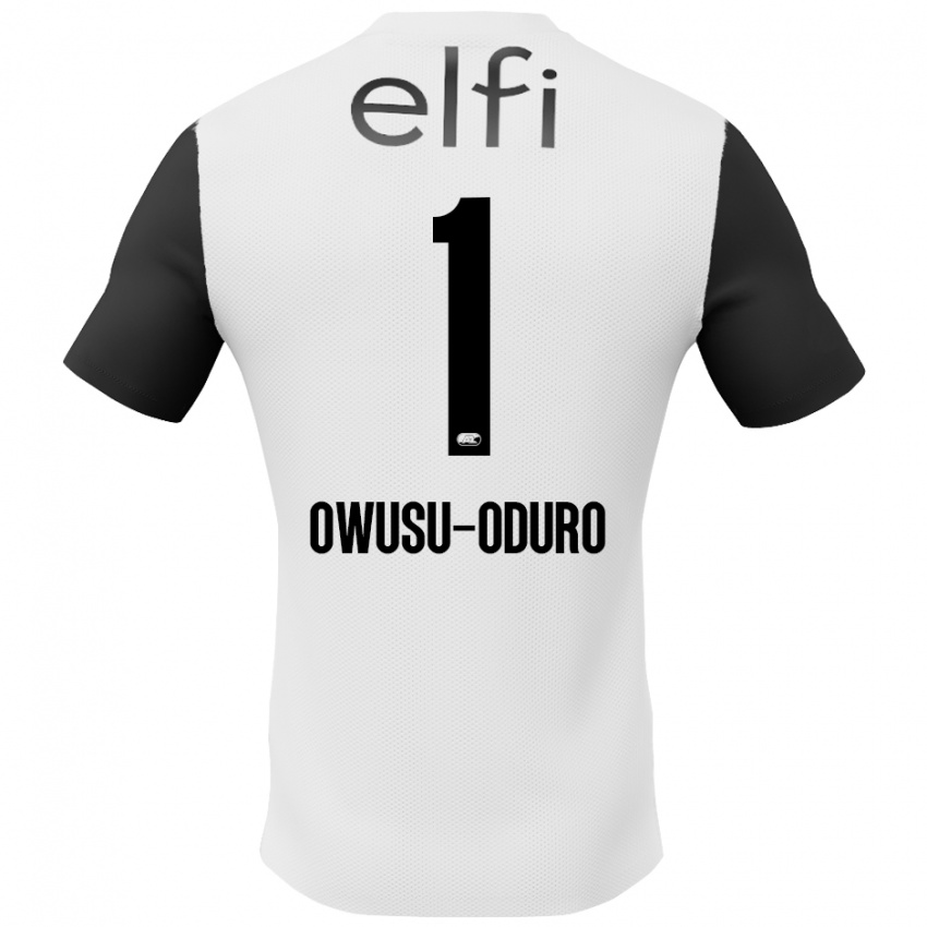 Kinder Rome Jayden Owusu-Oduro #1 Weiß Schwarz Auswärtstrikot Trikot 2024/25 T-Shirt Österreich