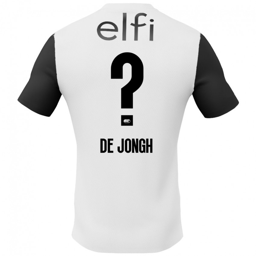 Kinder Iain De Jongh #0 Weiß Schwarz Auswärtstrikot Trikot 2024/25 T-Shirt Österreich