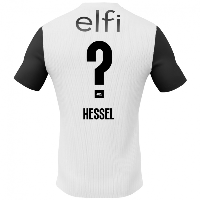 Kinder Hessel De Wit #0 Weiß Schwarz Auswärtstrikot Trikot 2024/25 T-Shirt Österreich