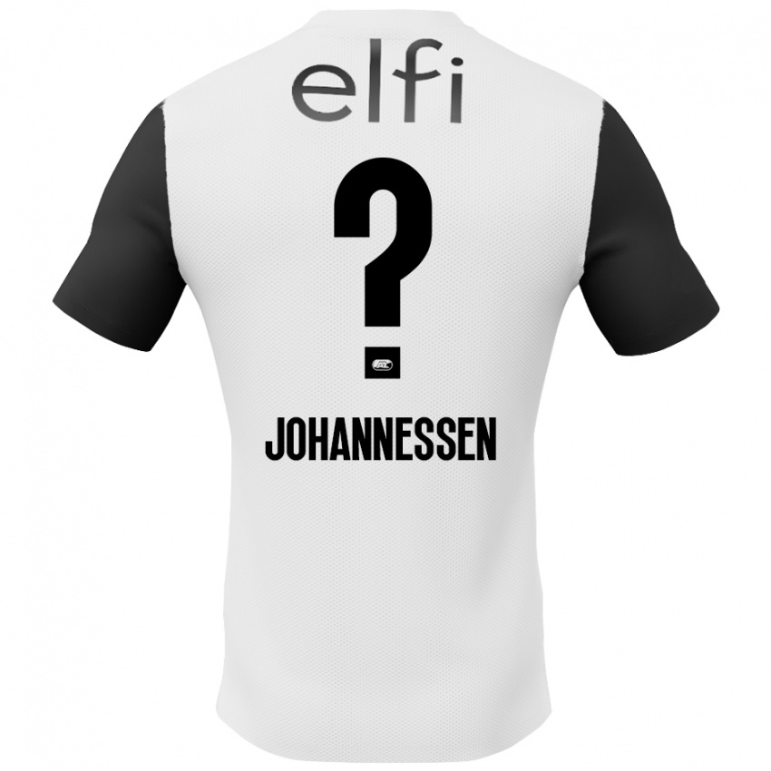 Kinder Tómas Johannessen #0 Weiß Schwarz Auswärtstrikot Trikot 2024/25 T-Shirt Österreich