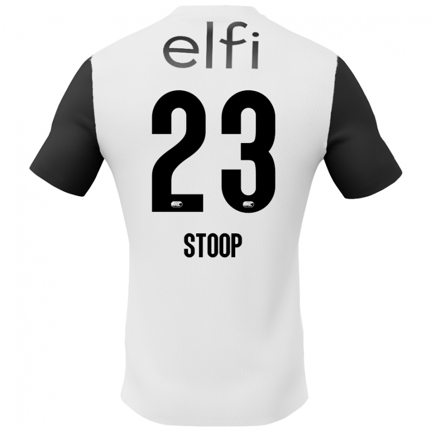 Kinder Maudy Stoop #23 Weiß Schwarz Auswärtstrikot Trikot 2024/25 T-Shirt Österreich