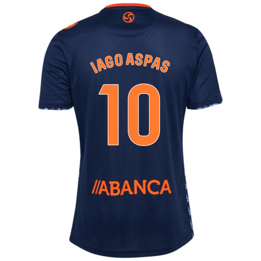 Kinder Iago Aspas #10 Marineblau Auswärtstrikot Trikot 2024/25 T-Shirt Österreich