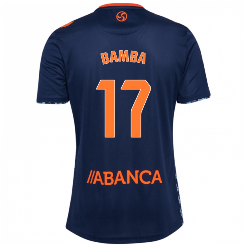 Kinder Jonathan Bamba #17 Marineblau Auswärtstrikot Trikot 2024/25 T-Shirt Österreich