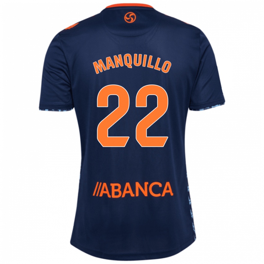 Kinder Javier Manquillo #22 Marineblau Auswärtstrikot Trikot 2024/25 T-Shirt Österreich