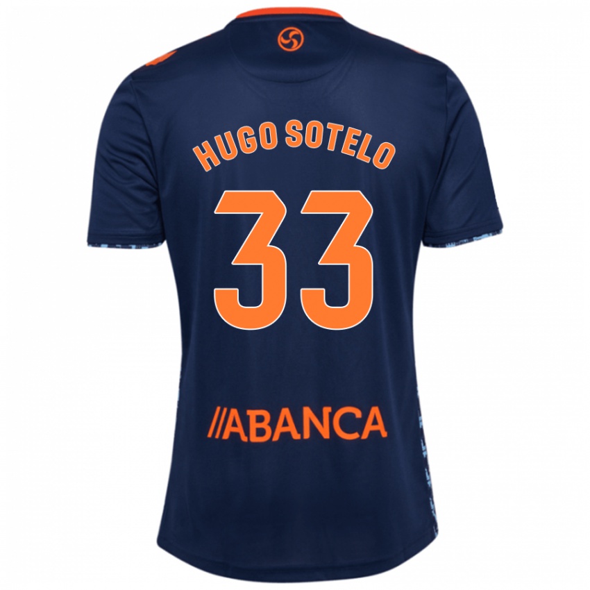 Kinder Hugo Sotelo #33 Marineblau Auswärtstrikot Trikot 2024/25 T-Shirt Österreich