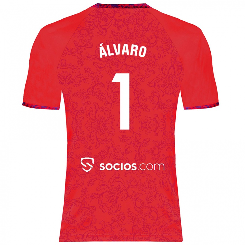 Kinder Álvaro Fernández #1 Rot Auswärtstrikot Trikot 2024/25 T-Shirt Österreich