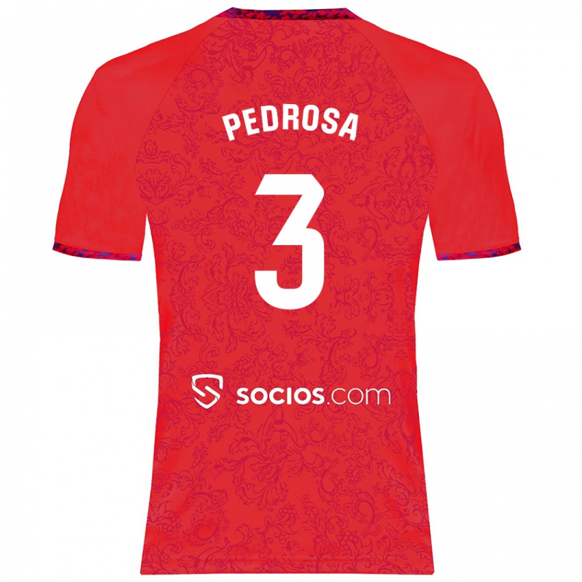 Kinder Adrià Pedrosa #3 Rot Auswärtstrikot Trikot 2024/25 T-Shirt Österreich