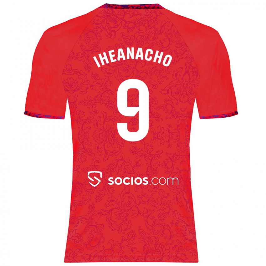 Kinder Kelechi Iheanacho #9 Rot Auswärtstrikot Trikot 2024/25 T-Shirt Österreich