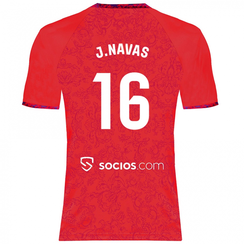 Kinder Jesús Navas #16 Rot Auswärtstrikot Trikot 2024/25 T-Shirt Österreich